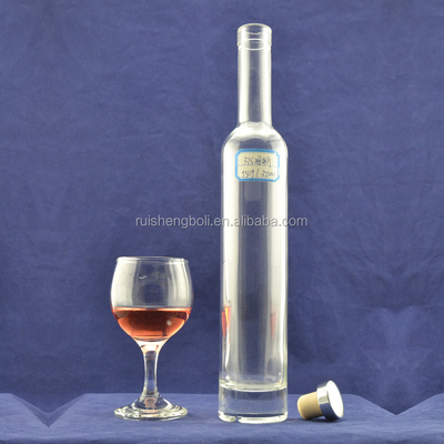 Glasfles voor appelcider 100 ml 300 ml met Decal-oppervlakte-handhaving en kurkverzegeling