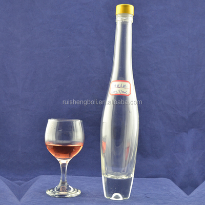 Glasfles voor appelcider 100 ml 300 ml met Decal-oppervlakte-handhaving en kurkverzegeling