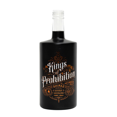 750 ml Absolute glasfles met deksel Custom Fancy Round Transparent Glass Vodka Fles