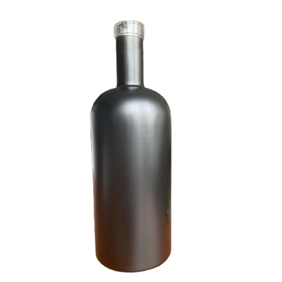 Matte zwarte drank Gin Vodka Brandy Glas wijnfles 500 ml 750 ml 700 ml