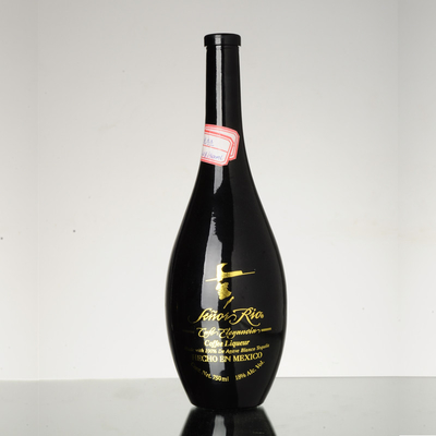 Matte zwarte drank Gin Vodka Brandy Glas wijnfles 500 ml 750 ml 700 ml