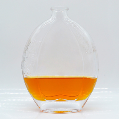Decale oppervlakte handhaving Super flint glasmateriaal lege 750 ml vodka fles voor gedistilleerde dranken