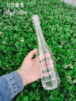 500 ml Super Flint materiaal Helder wit glas fles voor Vodka Whiskey Gin