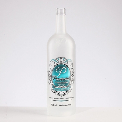 500 ml op maat gedrukt glazen kroon Royal Whisky Vodka Gin glazen flessen met kurk