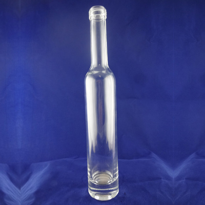 Aanpasbare logo's Slim hoge ronde glazen flessen vodka drank met kurkzegel