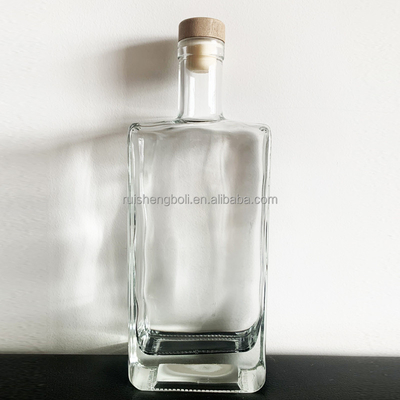 Blauw Zwart Label Whisky Saus Olie Tequila Alcohol Ronde glazen fles Capaciteit 375ml/700ml/750ml