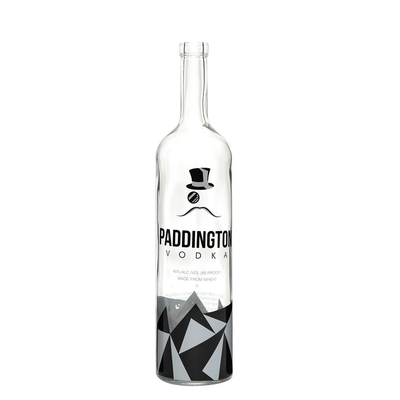 Leeg doorzichtig 700 ml korktop helder vodka glasfles voor drank