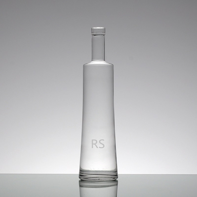 Leeg doorzichtig 700 ml korktop helder vodka glasfles voor drank
