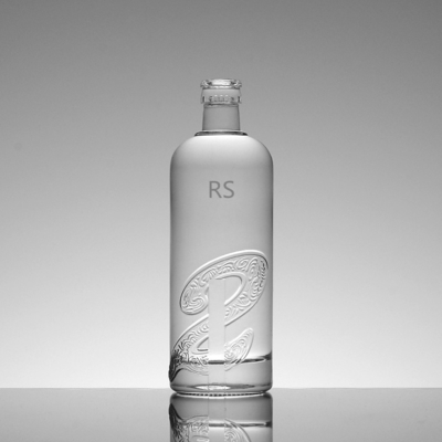Leeg doorzichtig 700 ml korktop helder vodka glasfles voor drank
