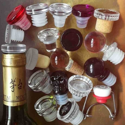 Custom 500ml 700ml 750ml lege drank wijn brandy glazen fles met glazen kurk voor wodka