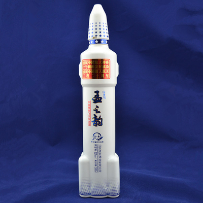 Custom 750ml raketvormige vodka glasfles voor drank online met schroefkap