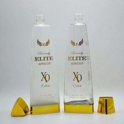 Custom 750ml raketvormige vodka glasfles voor drank online met schroefkap