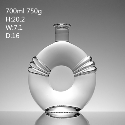 Super Flint 500ml 700ml 750ml Brandy Liquor Glas wijnflessen met en Fashion Design