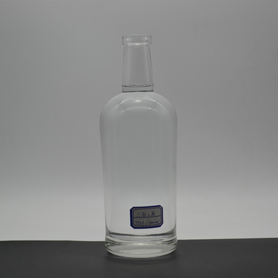 Glaskraag 750 ml Super Flint Rum lege drankfles voor het vervoer van dranken