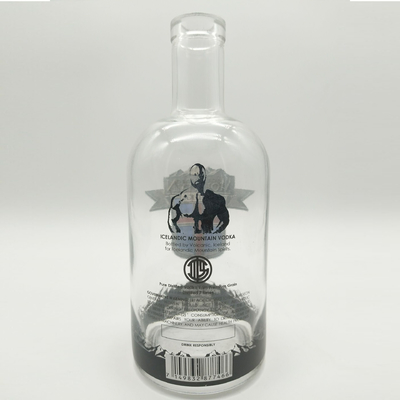 Glaskraag 750 ml Super Flint Rum lege drankfles voor het vervoer van dranken