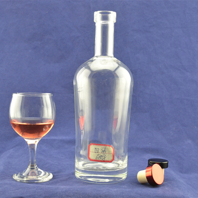 Glaskraag 750 ml Super Flint Rum lege drankfles voor het vervoer van dranken