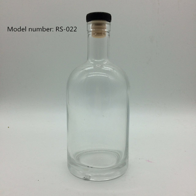 Glaskraag 750 ml Super Flint Rum lege drankfles voor het vervoer van dranken