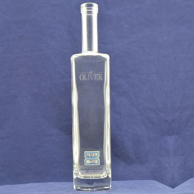 Bulkproductie Super Flint glasmateriaal 750 ml glas wodka wijnfles voor gedistilleerde dranken