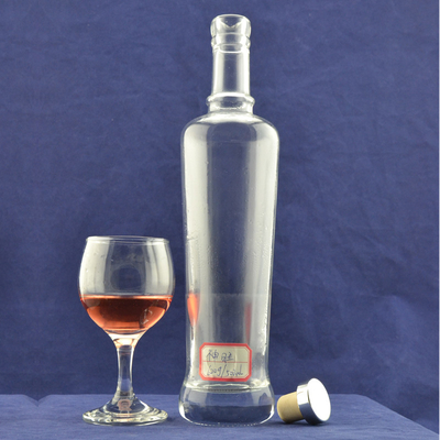 Bulkproductie Super Flint glasmateriaal 750 ml glas wodka wijnfles voor gedistilleerde dranken