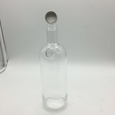 Duidelijke 750 ml glazen drankflessen voor wodka Whisky Spirits Alcohol