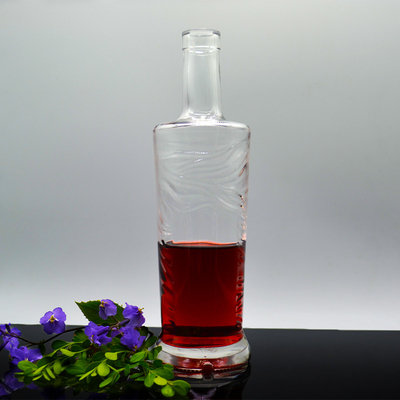 OEM/ODM Acceptabel 1 liter glazen fles voor drank Whisky Gin Tequila van Professional