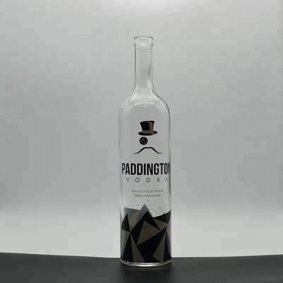 Super Flint glas kraag 750 ml wodka flessen met schroef top afdichting type op promotie
