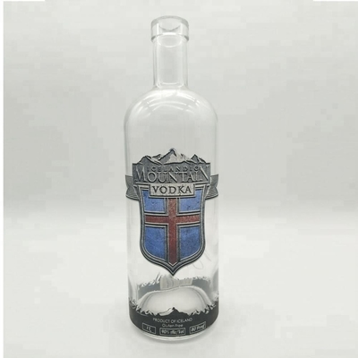 Super Flint glas kraag 750 ml wodka flessen met schroef top afdichting type op promotie