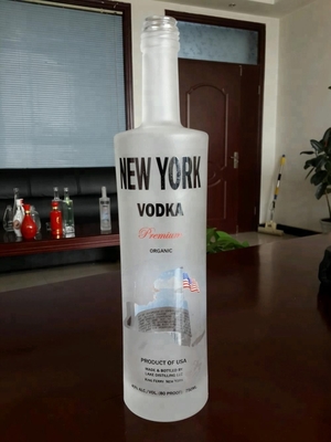 Super Flint glas kraag 750 ml wodka flessen met schroef top afdichting type op promotie
