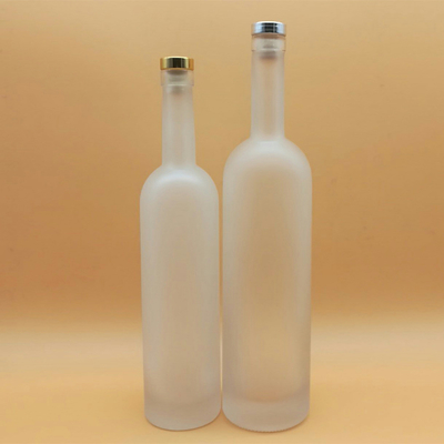 Gekruide vodka glasflessen FOB-voorwaarden en hoog flint materiaal