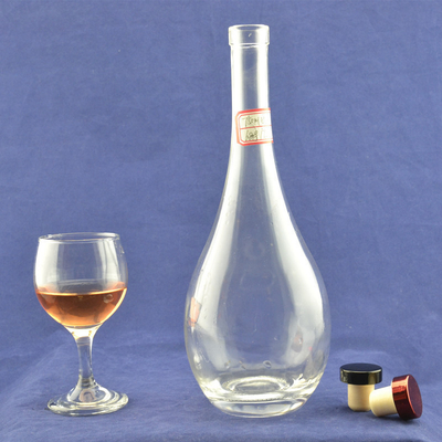 500 ml 750 ml glazen vodka whisky flessen super flint glas materiaal en platte basis ontwerp