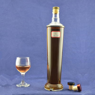 500 ml 750 ml glazen vodka whisky flessen super flint glas materiaal en platte basis ontwerp