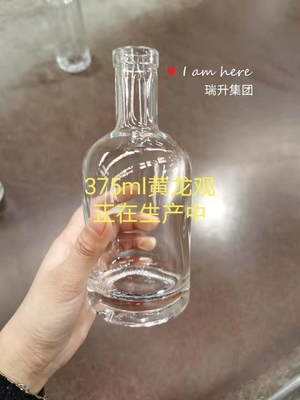 Decal 700 ml 1000 ml schermdruk schroefdeksel helder en bevroren platte fles koffie glazen fles voor drank
