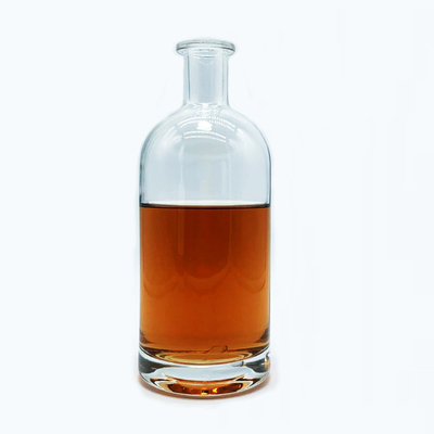 700 ml glazen fles met een unieke vorm voor XO/Brandy Super Flint glasmateriaal en Crown Cap