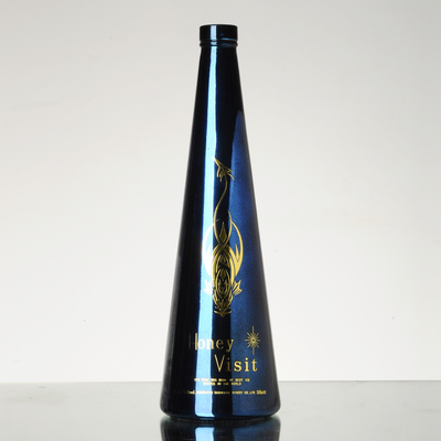 Super flint glas materiaal 750 ml vodka glazen flessen op maat voor Shandong Yuncheng