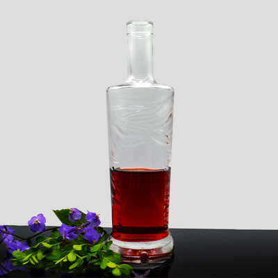 750 ml 700 ml Custom Glass Whiskey Vodka Flasje met TUV Standard en Hot Stamping