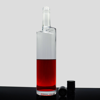750 ml 700 ml Custom Glass Whiskey Vodka Flasje met TUV Standard en Hot Stamping