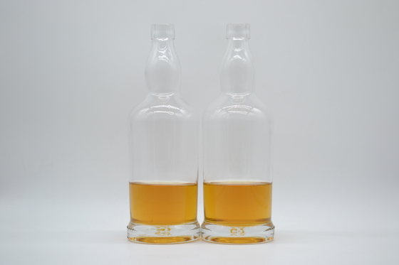 Op maat gemaakte heldere glasflessen voor tequila whisky brandy 750 ml 500 ml 1000 ml