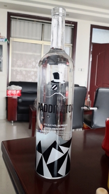 Gravering/Frost/Decal/Spray Glasfles 750 ml/1000 ml voor Vodka Whisky Brandy Rum Gin