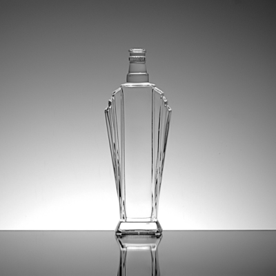 Ronde Cork Top Deksels Glasfles voor 550ml 700ml 750ml Vodka Gin Rum in cilindrische vorm