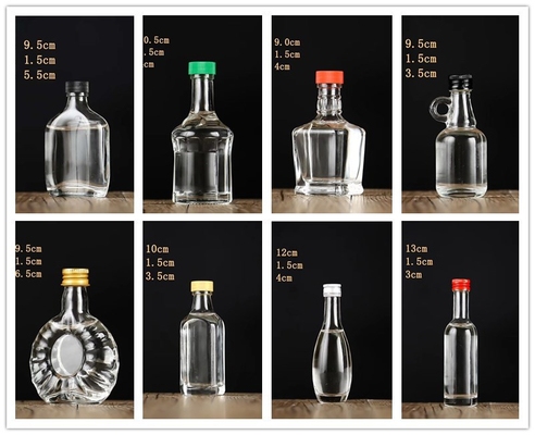 Populaire lege Whisky Spray Mini Glas alcoholflessen met Super Flint glas materiaal