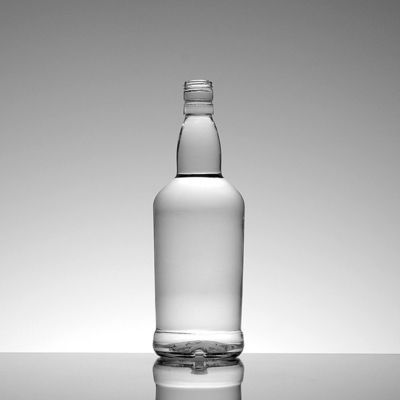 Super Flint glas materiaal 500 ml 700 ml 750 ml lege rum heldere drankfles voor drank