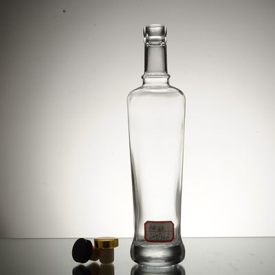 Super Flint glas materiaal 500 ml 700 ml 750 ml lege rum heldere drankfles voor drank