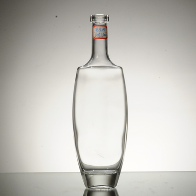Super Flint glas materiaal 500 ml 700 ml 750 ml lege rum heldere drankfles voor drank
