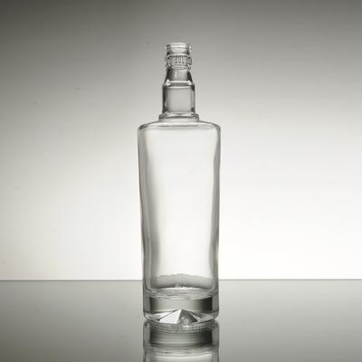 Super Flint glas materiaal 500 ml 700 ml 750 ml lege rum heldere drankfles voor drank