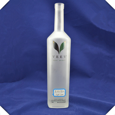 Warm stempelen oppervlak hantering super flint topklasse gin vodka 750 ml vierkant glasfles FOB