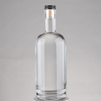 70cl 700ml wodkaflessen gemaakt van super flint glas met dikke basis en kurk afdichting type