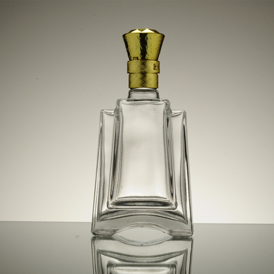 Vriesoppervlakte Handhaving Franse vierkant glasfles met 700 ml 500 ml / 250 ml capaciteit