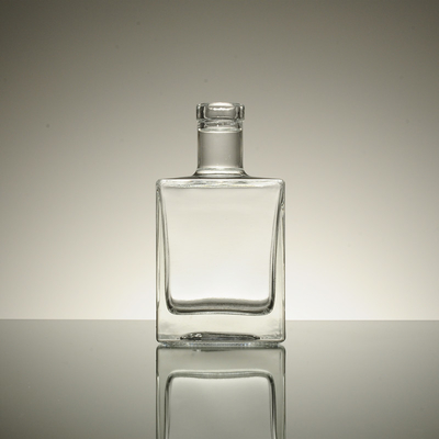 Vriesoppervlakte Handhaving Franse vierkant glasfles met 700 ml 500 ml / 250 ml capaciteit