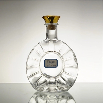 750 ml gitaarvormige glazen flessen voor brandy vodka wijn geverfde kleur en duurzaam