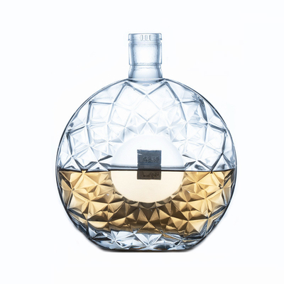 ISO14001-gecertificeerde superfluitglasflessen voor de vervaardiging van XO/brandy/whiskey/vodka
